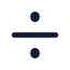 Divide icon with solid rounded style