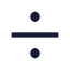 Divide icon with solid sharp style