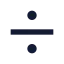 Divide icon with solid sharp style