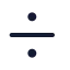Divide icon with stroke rounded style
