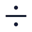 Divide icon with stroke sharp style