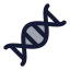 Dna icon with duotone standard style