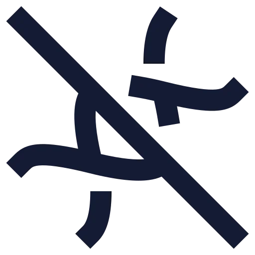 Dna Off Icon in Solid Sharp style