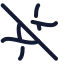 Dnaoff icon with stroke rounded style
