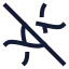 Dnaoff icon with stroke sharp style