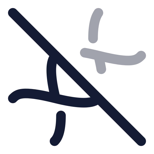 Dna Off Icon in Twotone Rounded style