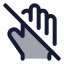 Donottouch icon with duotone standard style