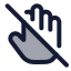 Donottouch icon with duotone rounded style