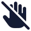 Donottouch icon with solid rounded style