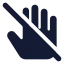 Donottouch icon with solid standard style