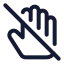 Donottouch icon with stroke standard style