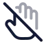 Donottouch icon with twotone rounded style