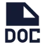 Doc icon with solid sharp style
