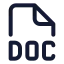 Doc icon with stroke standard style