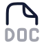 Doc icon with twotone rounded style