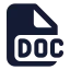 Doc icon with solid standard style