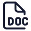 Doc icon with stroke standard style