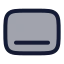 Dock icon with duotone rounded style