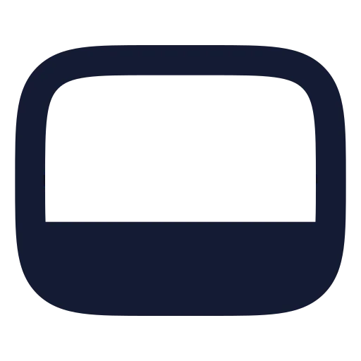 Dock Icon in Solid Rounded style