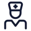 Doctor icon with stroke standard style