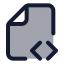 Documentcode icon with duotone standard style