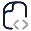 Documentcode icon with twotone rounded style