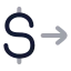 Dollarsend icon with twotone rounded style