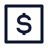 Dollar Square icon preview