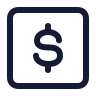 Dollar Square icon preview