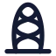 Dome icon with solid standard style