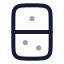 Domino icon with twotone rounded style