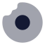 Donut icon with bulk rounded style