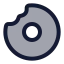 Donut icon with duotone rounded style
