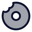 Donut icon with duotone standard style