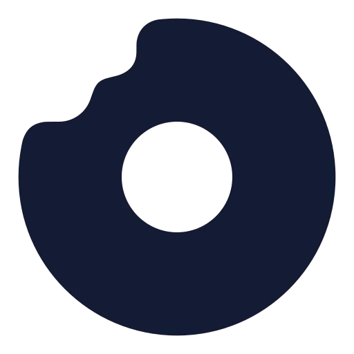 Donut Icon in Solid Rounded style