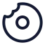 Donut icon with stroke standard style