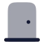 Door icon with bulk rounded style
