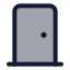 Door icon with duotone standard style