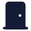 Door icon with solid standard style