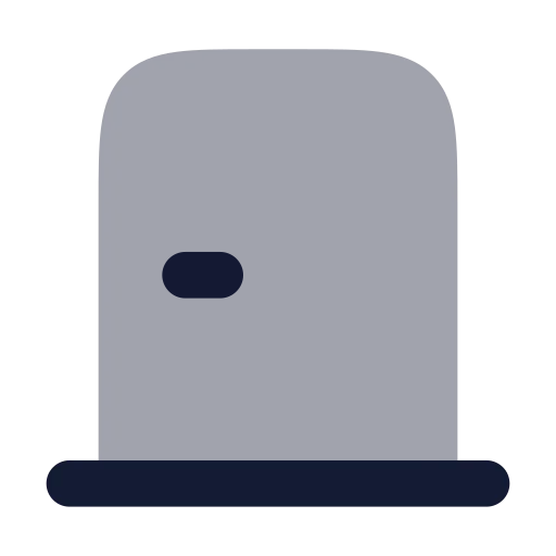 Door Closed Icon in Bulk Rounded style