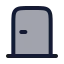 Doorclosed icon with duotone rounded style