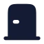 Doorclosed icon with solid rounded style
