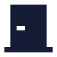 Doorclosed icon with solid sharp style
