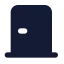 Doorclosed icon with solid standard style