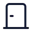 Doorclosed icon with stroke standard style