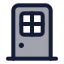 Door icon with duotone standard style
