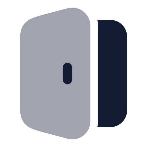 Door Open Icon in Bulk Rounded style