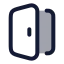 Dooropen icon with duotone rounded style