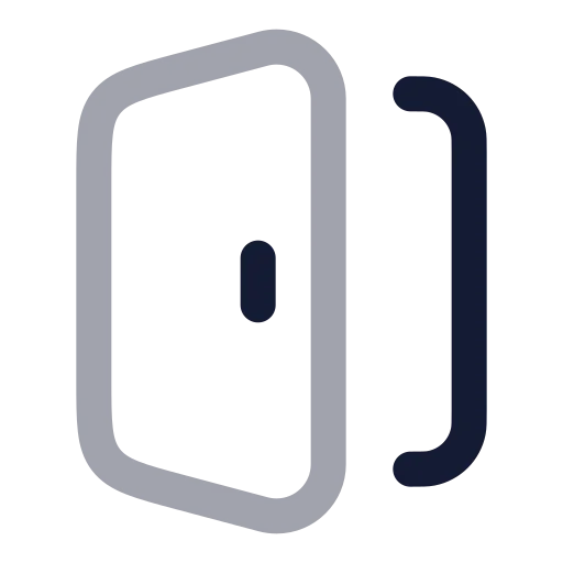 Door Open Icon in Twotone Rounded style