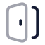 Dooropen icon with twotone rounded style